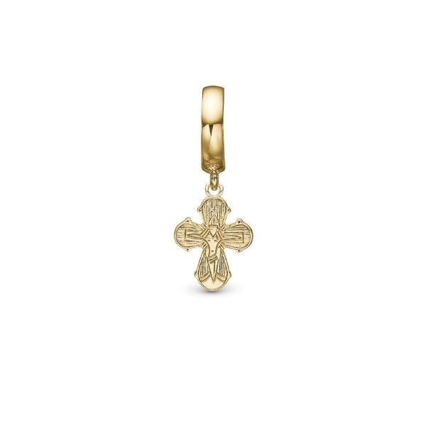 Dagmar kors charm i forgyldt sølv fra Christina Jewelry & Watches